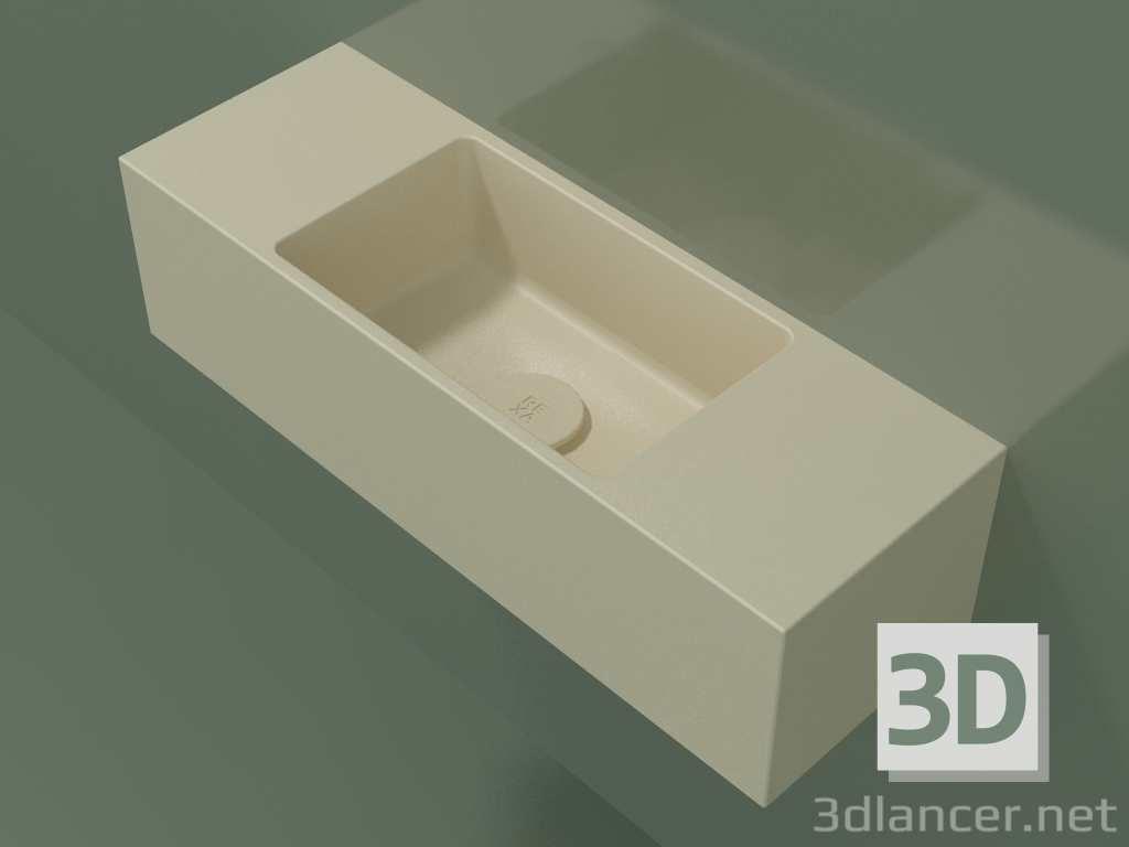 3d model Wall-mounted washbasin Lavamani (02UL31101, Bone C39, L 60, P 20, H 16 cm) - preview