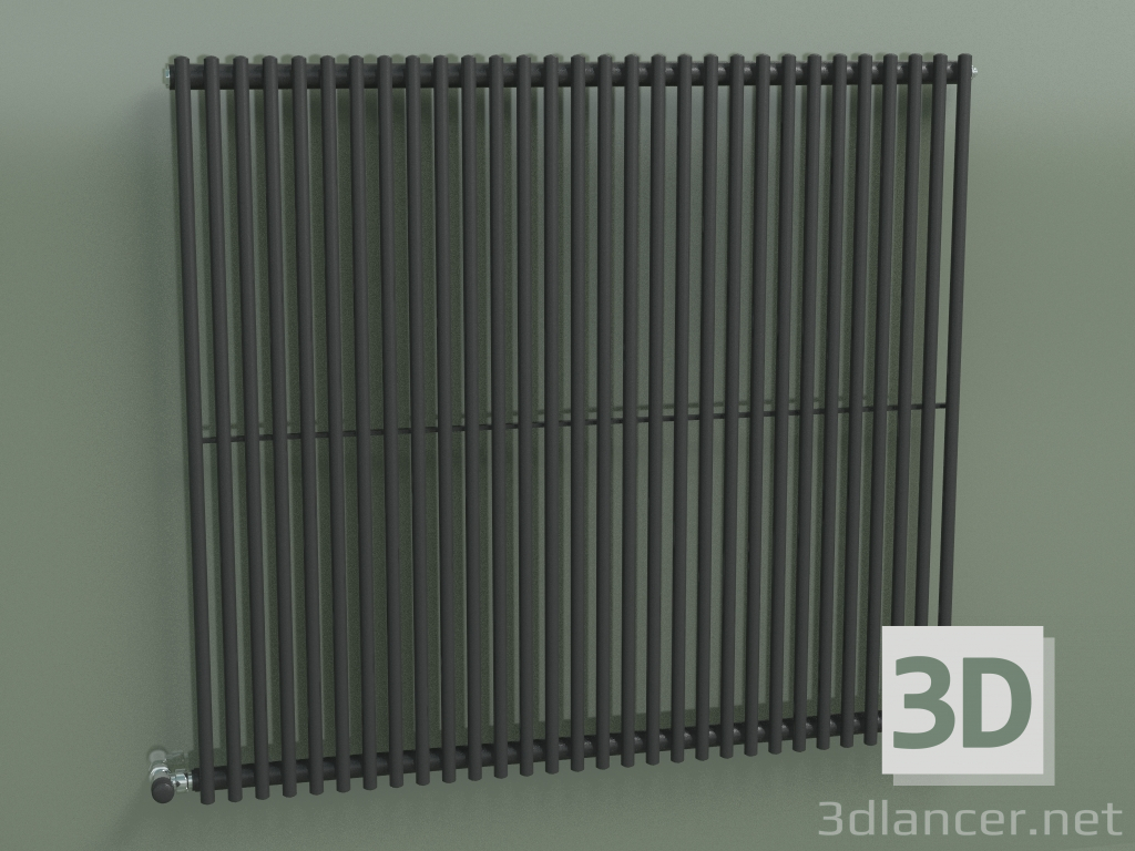 3d model Radiador vertical ARPA 1 (920 30EL, negro transporte RAL 9005) - vista previa