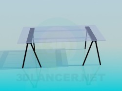 Table en verre pariétal