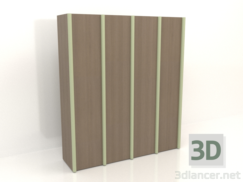 3d модель Шкаф MW 05 wood (2465x667x2818, вариант 1) – превью