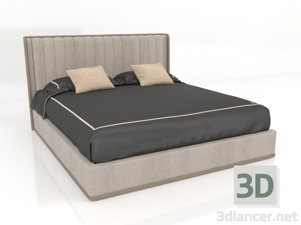 3D Modell Doppelbett (ST701) - Vorschau