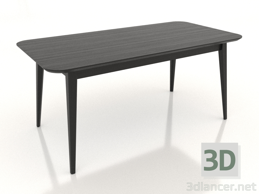 Modelo 3d Mesa de jantar GRANDE 1600x800 mm (preto RAL 9005) - preview