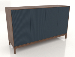 Móvel de TV FARGO com fachadas fresadas 1600x500x950 mm (cobalto escuro, carvalho tabaco, opção 3)