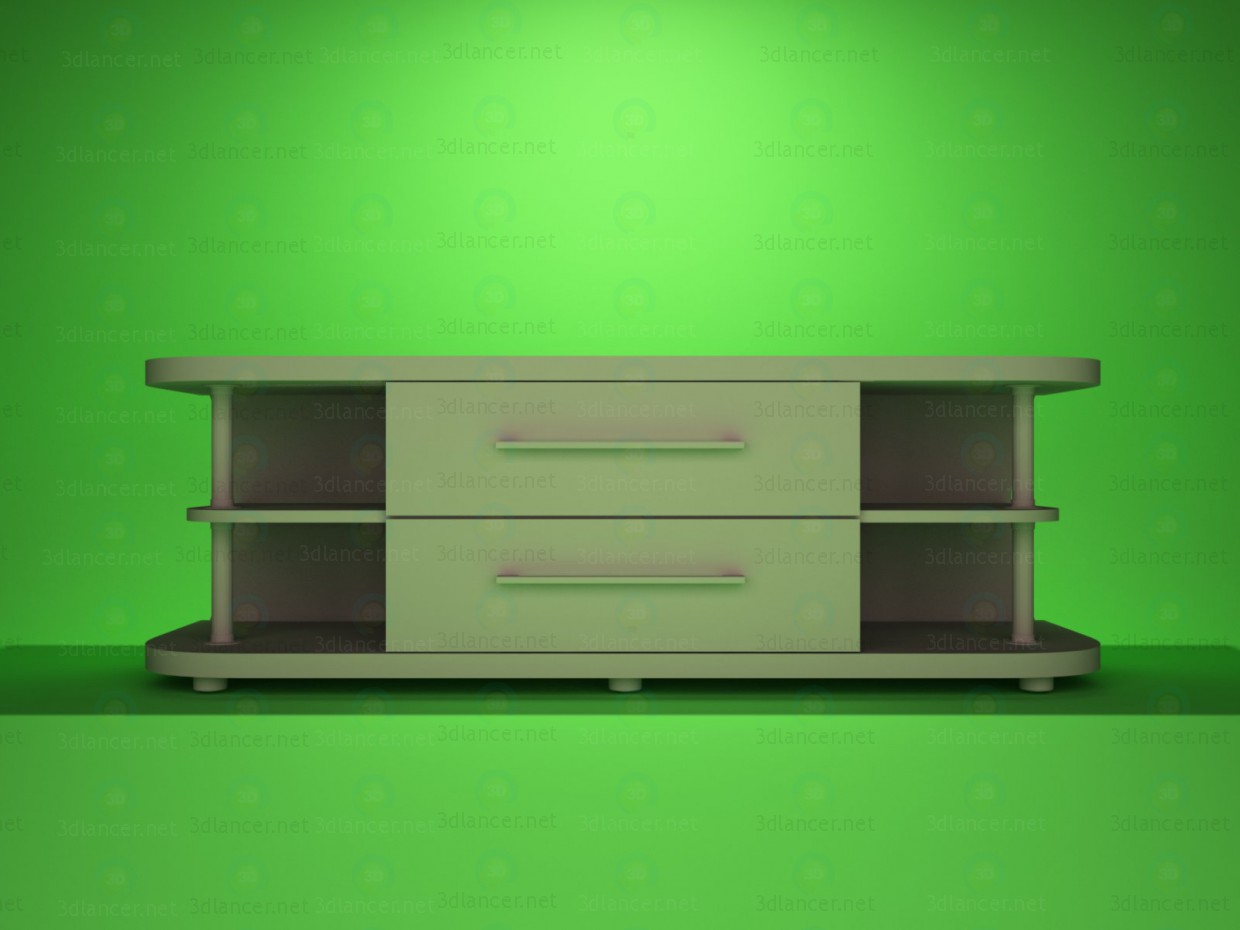 3d model Soporte de la TV 3 - vista previa