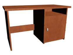 Bureau avec espace pour réfrigérateur