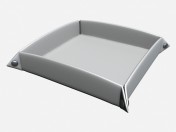 Пепельница в стиле арт деко Decor Tray in leather white