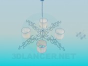 Candelabro para 4 plafond