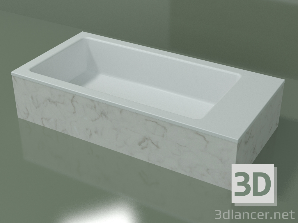 Modelo 3d Lavatório de bancada (01R141102, Carrara M01, L 72, P 36, H 16 cm) - preview