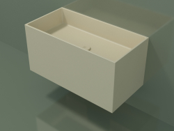 Wall-mounted washbasin (02UN42101, Bone C39, L 72, P 36, H 36 cm)