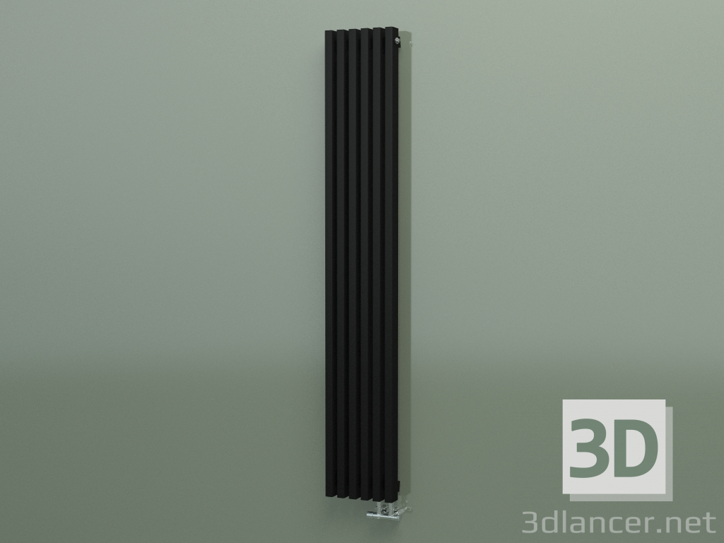 3d model Vertical radiator RETTA (6 sections 1800 mm 60x30, black matt) - preview