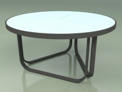 Table basse 009 (Metal Smoke, Glazed Gres Water)