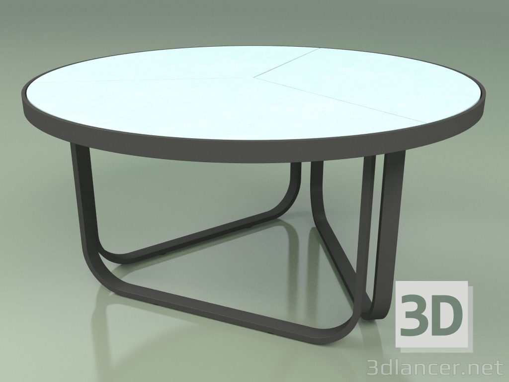 3d model Coffee table 009 (Metal Smoke, Glazed Gres Water) - preview