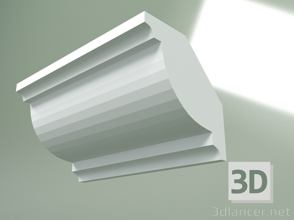 Modelo 3d Cornija de gesso (plinto de teto) KT308 - preview