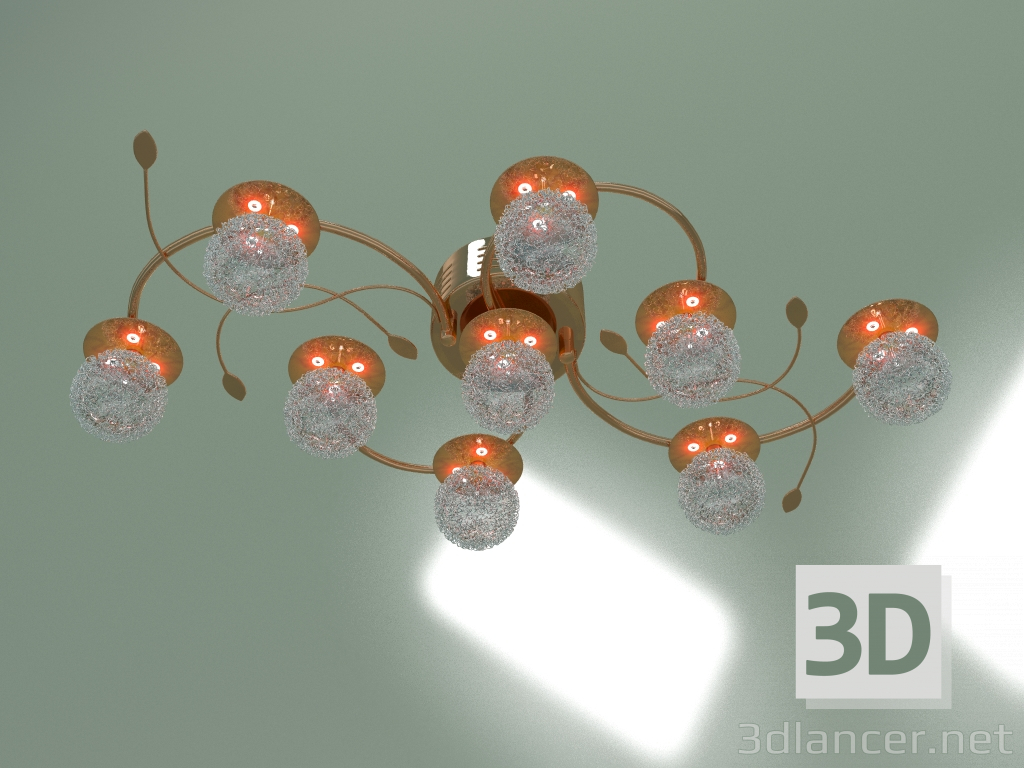 Modelo 3d Candelabro de teto 4800-9 (vermelho) - preview