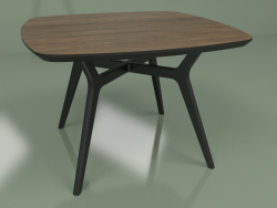 Mesa de comedor Lars Walnut (negro, 1100x1100)