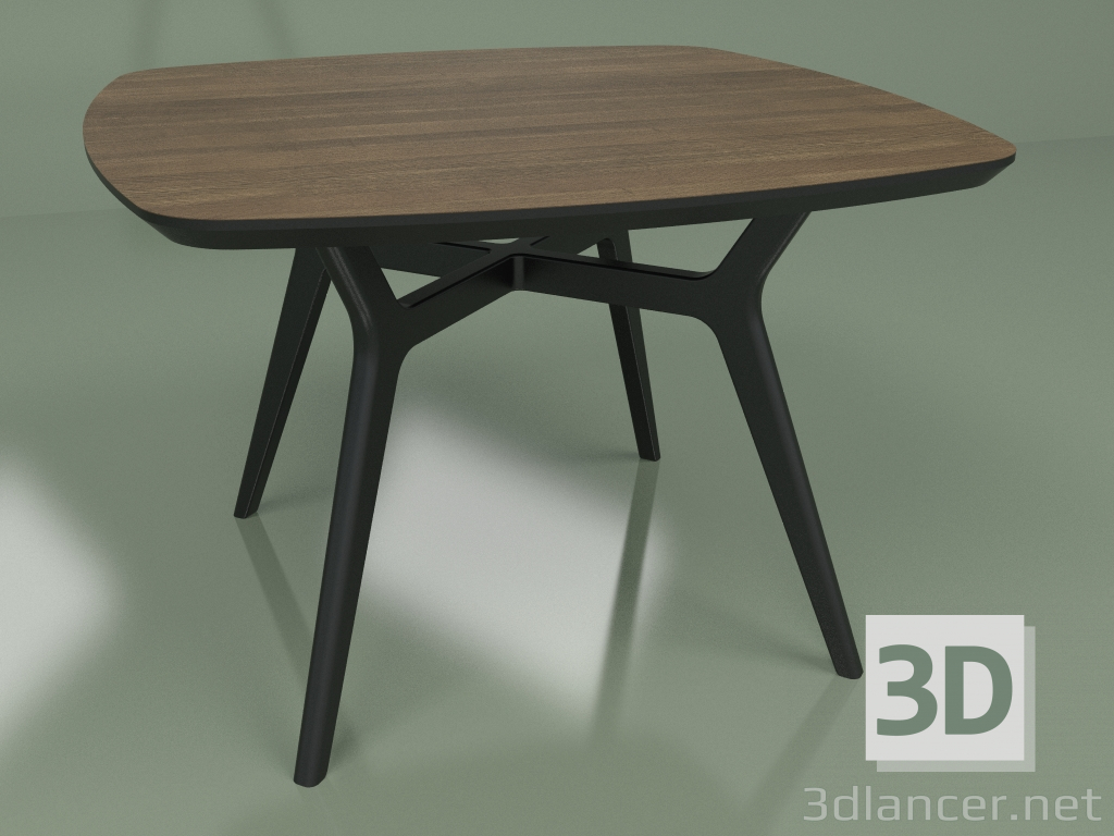 3d model Mesa de comedor Lars Walnut (negro, 1100x1100) - vista previa