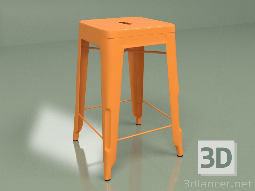 Modelo 3d Cadeira semi-bar Cor Marais (laranja) - preview