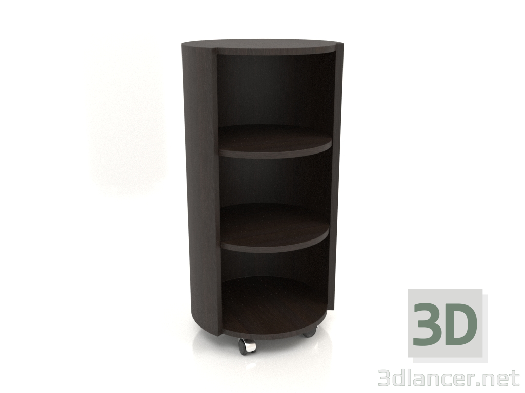 3D Modell Regal auf Rädern TM 09 (D=503х981, Holzbraun dunkel) - Vorschau