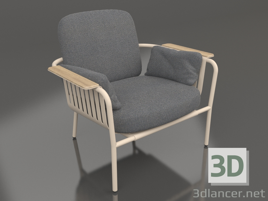 modello 3D Sedia (Sabbia) - anteprima