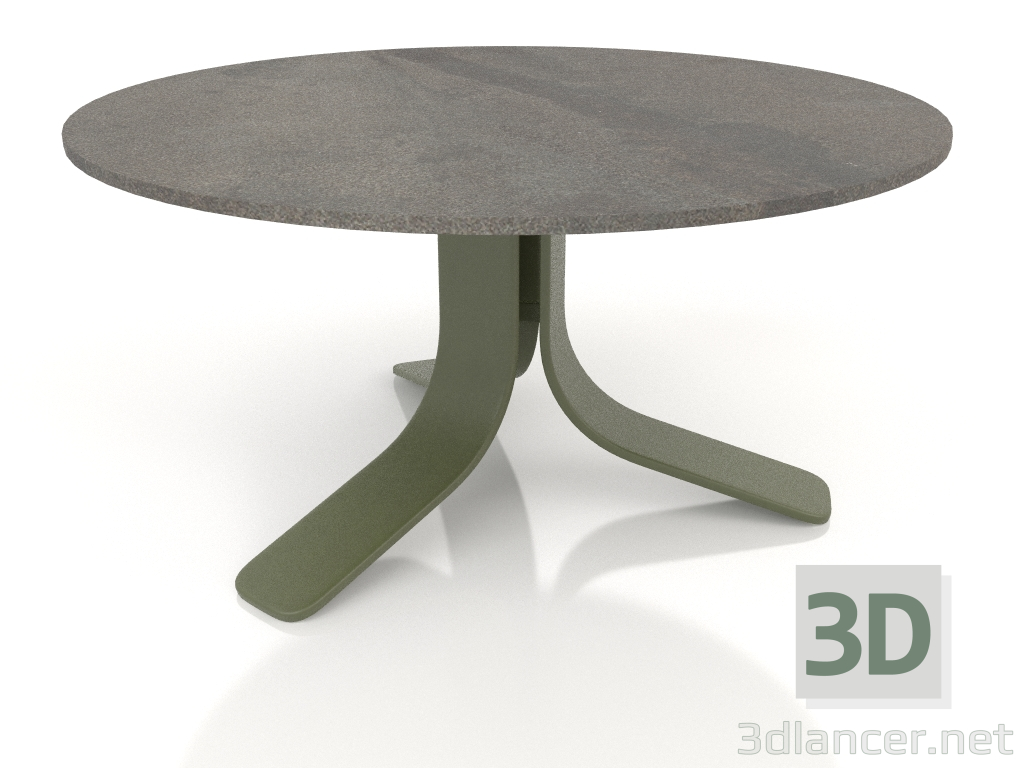 Modelo 3d Mesa de centro Ø80 (verde oliva, DEKTON Radium) - preview