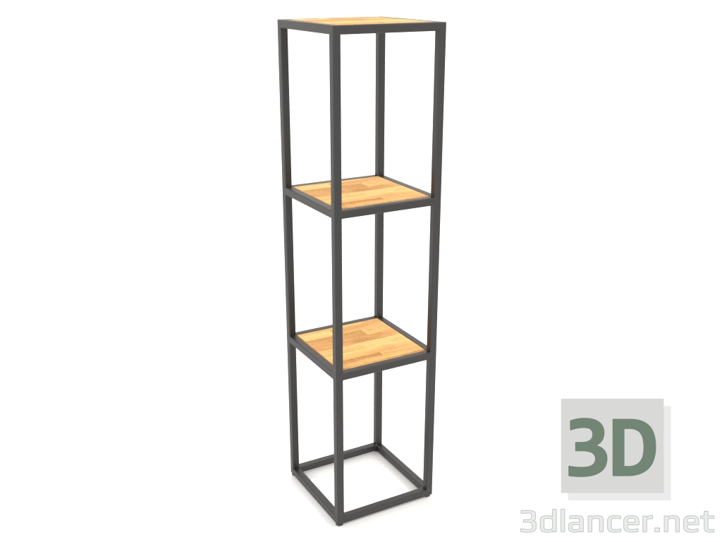 3d model Square shelf (WOOD, 30x30x128) - preview