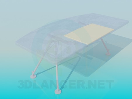 3d model Table glass - preview