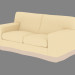 3D Modell Doppel-Sofa-Bett - Vorschau