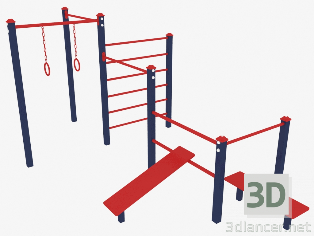 3D Modell Sportzentrum (7918) - Vorschau