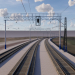 3d Three-way railway, Butaki stop model buy - render