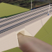 3d Three-way railway, Butaki stop model buy - render