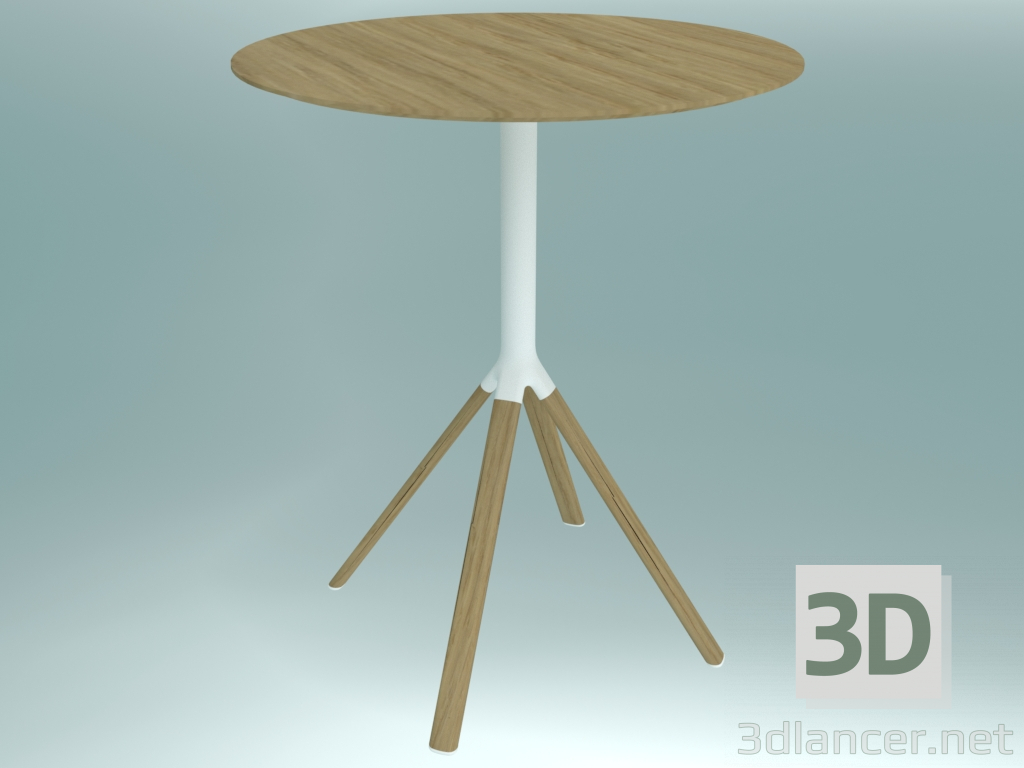 modello 3D Tavolo FORK (P125 D90) - anteprima