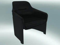 Poltrona AVUS club chair (1920-12, preto, couro Florida 2002 preto)