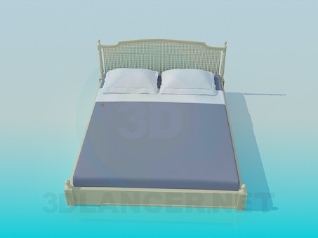 3D Modell Bett - Vorschau