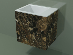 Duvara monte lavabo (02R123102, Emperador M06, L 48, P 36, H 48 cm)