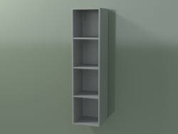 Wall tall cabinet (8DUACC01, Silver Gray C35, L 24, P 24, H 96 cm)