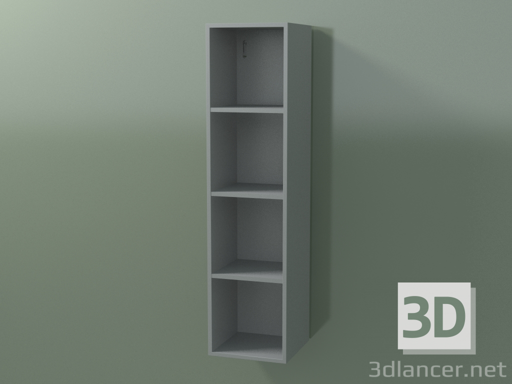 3d model Armario alto de pared (8DUACC01, Silver Grey C35, L 24, P 24, H 96 cm) - vista previa