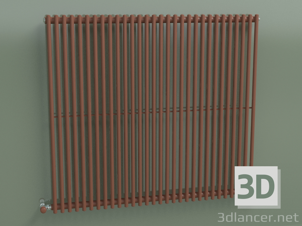 Modelo 3d Radiador vertical ARPA 1 (920 30EL, marrom cobre RAL 8004) - preview