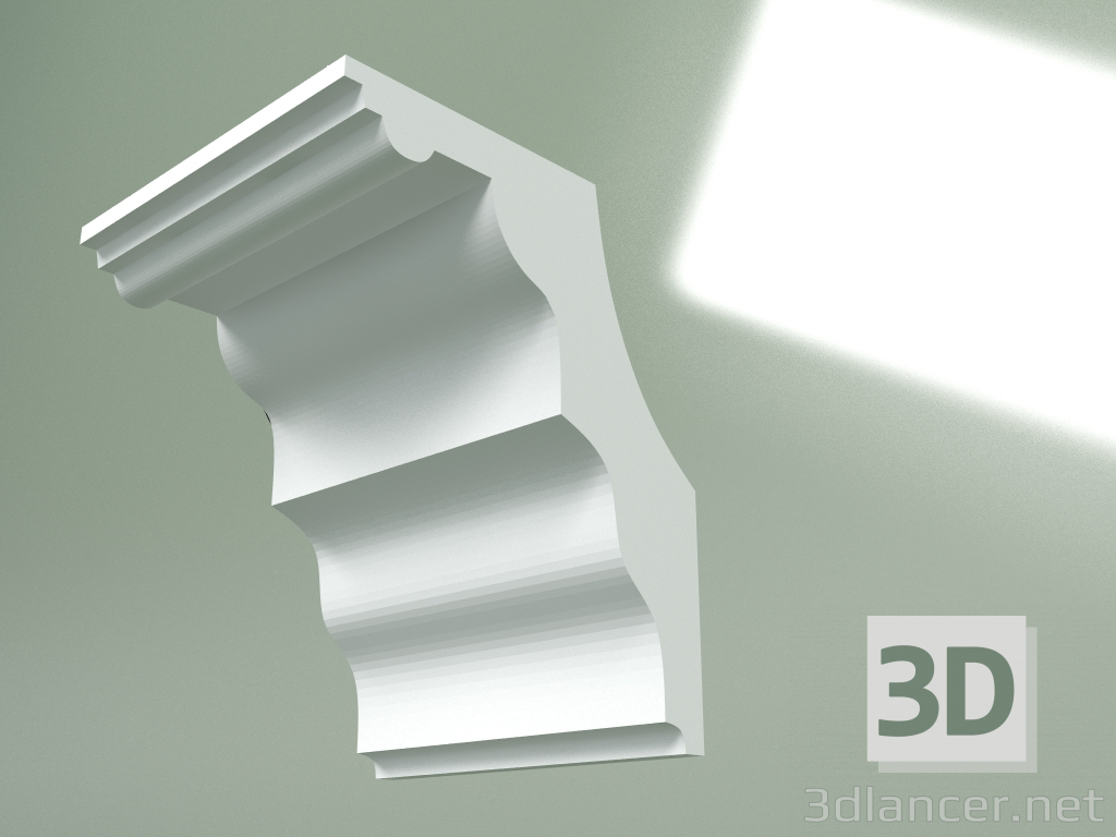 modèle 3D Corniche en plâtre (socle de plafond) KT393 - preview