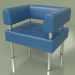 3d model Armchair Business (Blue leather) - preview