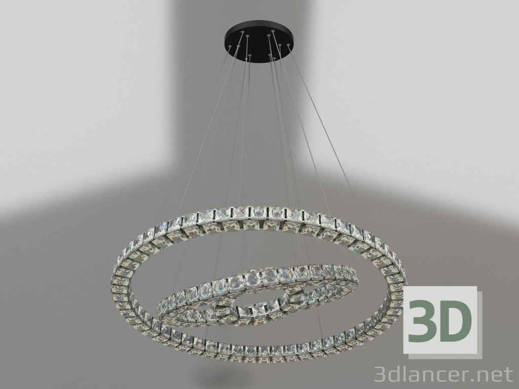 modello 3D Lampadario Thor-Cristallo (08557) - anteprima