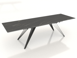 Table pliante Parma 180-280 (céramique noire)