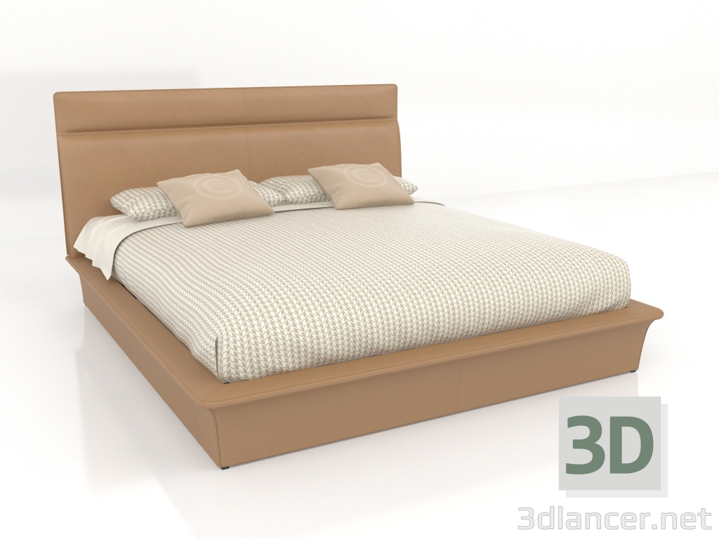 3D Modell Doppelbett (ST704B) - Vorschau