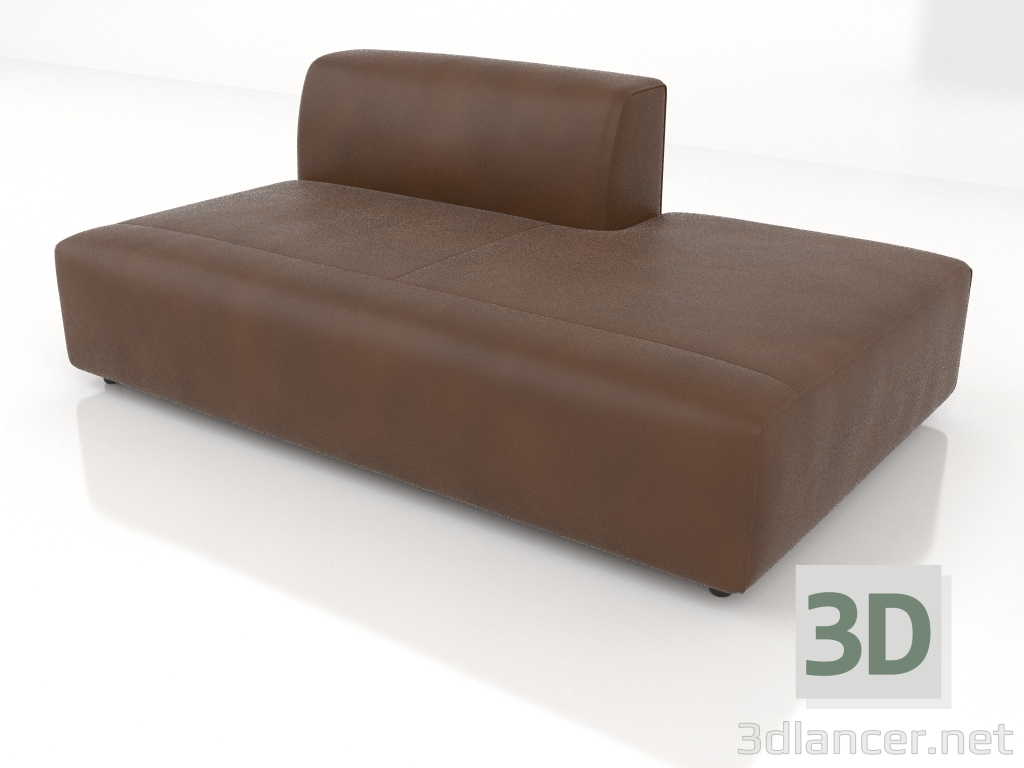 3D modeli Kanepe modülü 183 tekli sola uzatılmış - önizleme