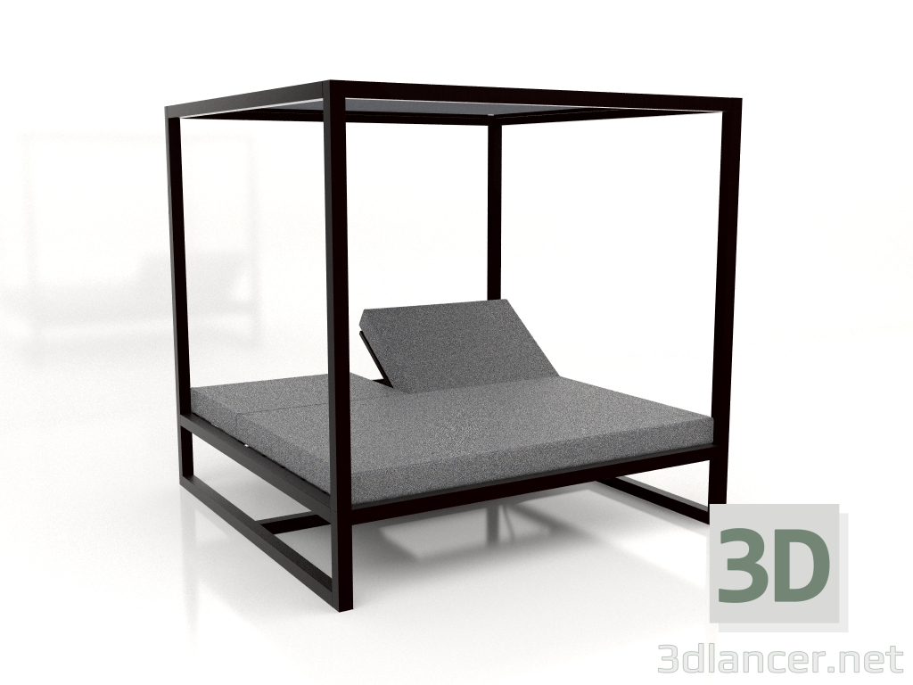 3d model Sofá elevado Contract (Negro) - vista previa