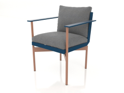 Chaise de salle à manger (gris bleu)