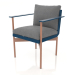 3d model Dining chair (Grey blue) - preview