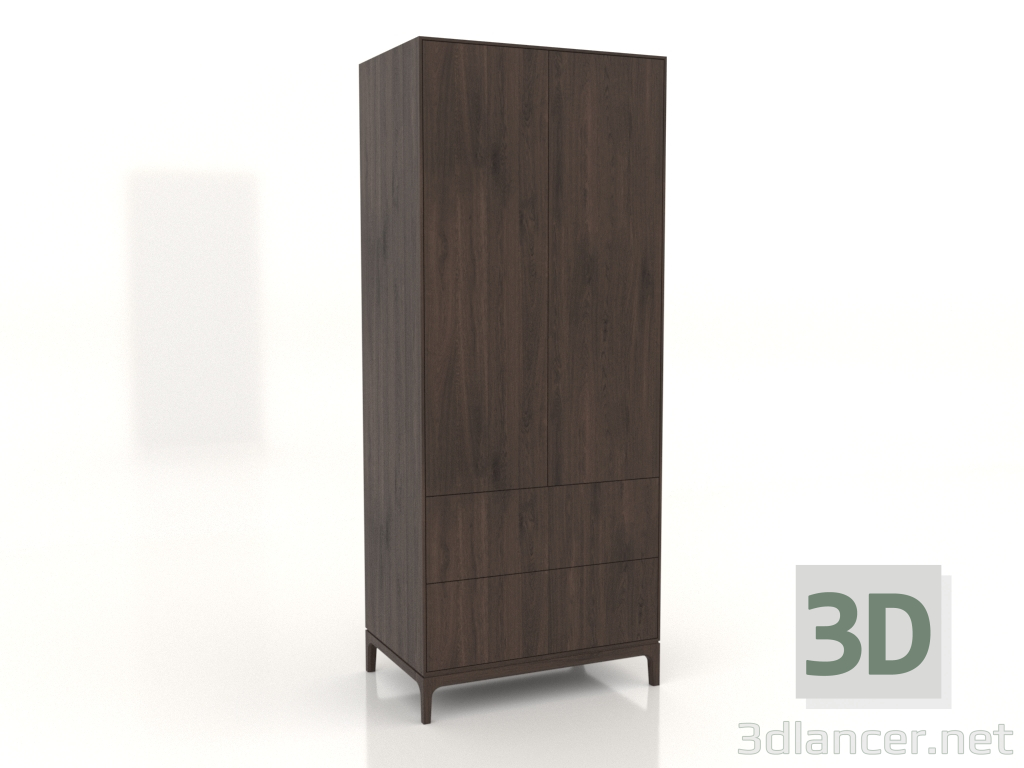 modèle 3D Armoire FARGO 900x600x2200 mm (chêne foncé) - preview