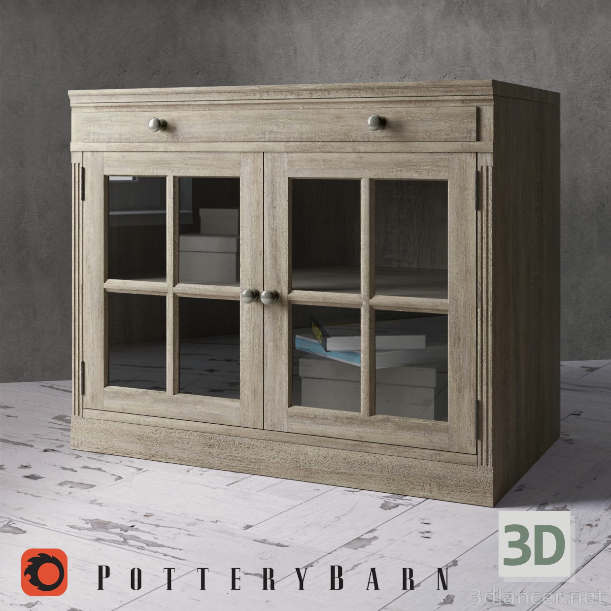 3d model Cajonera - vista previa