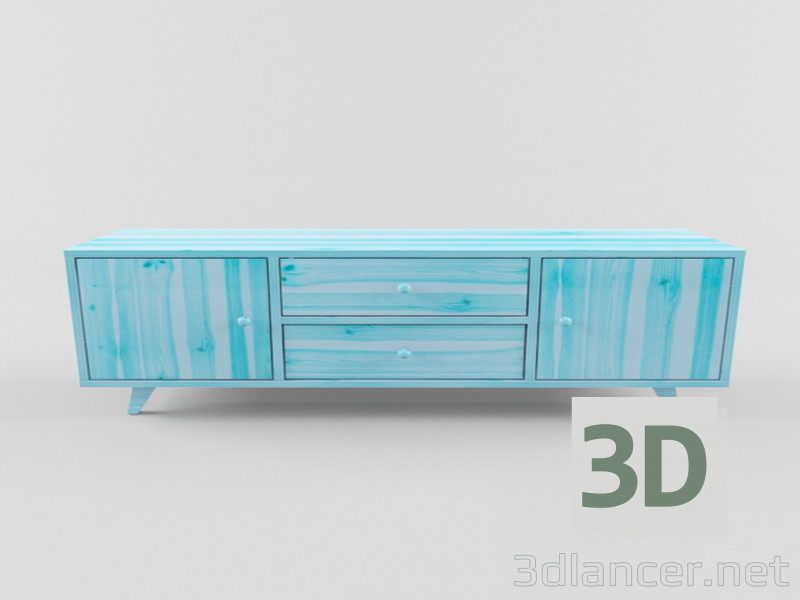 3d model cajonera - vista previa