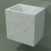 3D modeli Duvara monte lavabo (02R123102, Carrara M01, L 48, P 36, H 48 cm) - önizleme